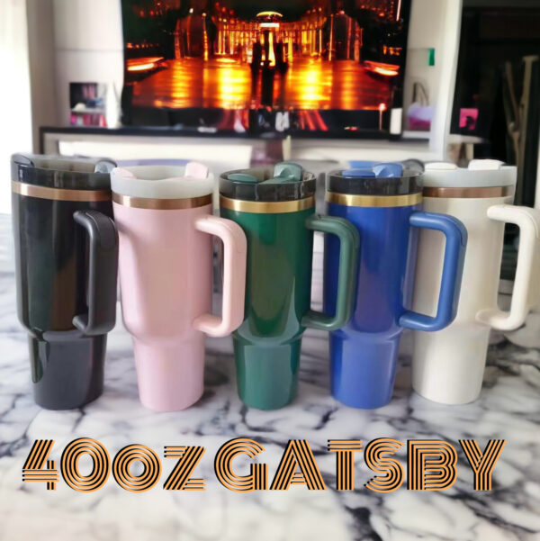 40oz Tumbler with Handle 2.0 GATSBY