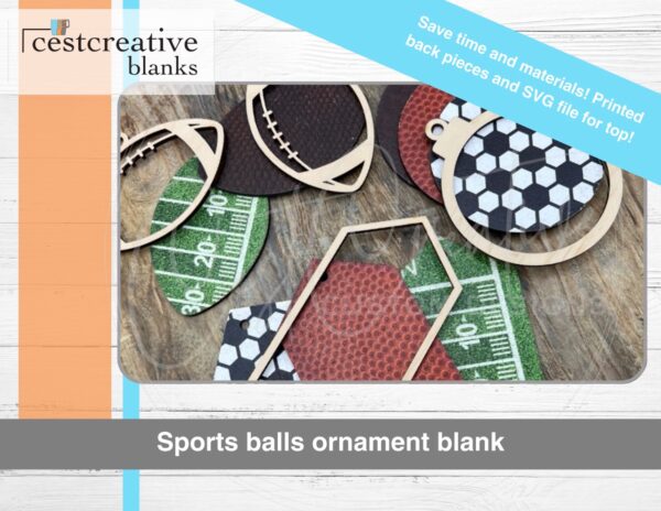 Ornament Blanks - Sport Ball Ornaments