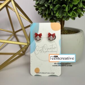 Baseball | Softball Bow Post Earrings